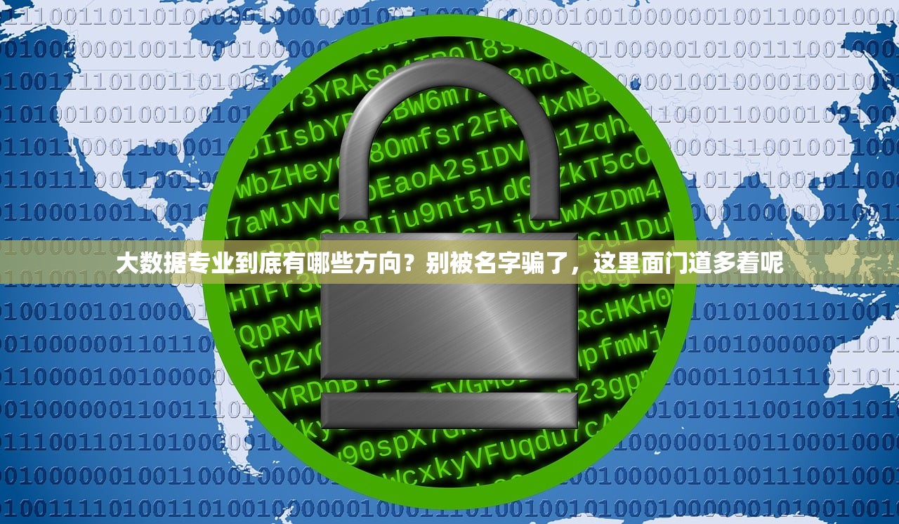 大数据专业到底有哪些方向？别被名字骗了，这里面门道多着呢